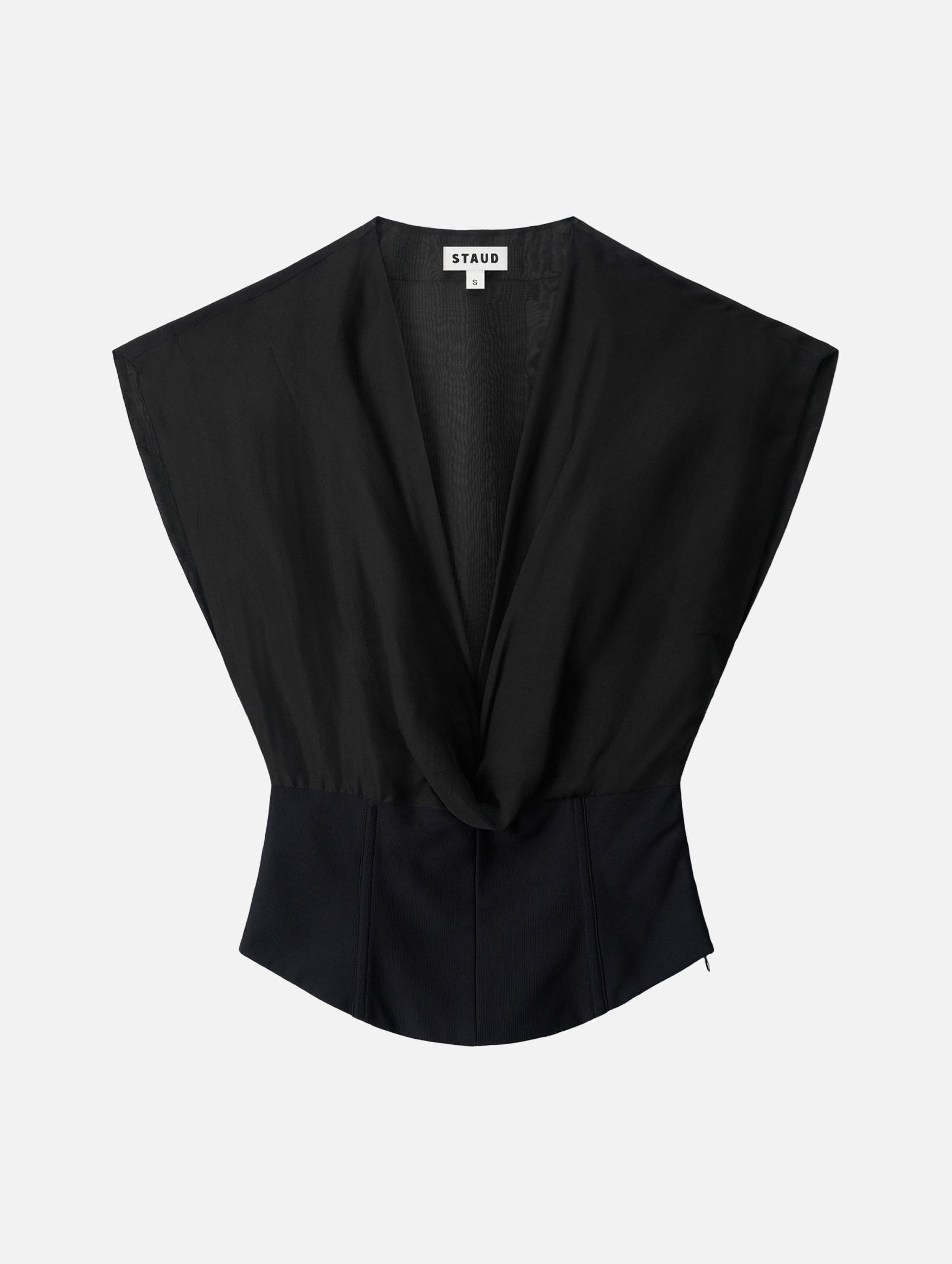 Pinnacle Top in Black Silk