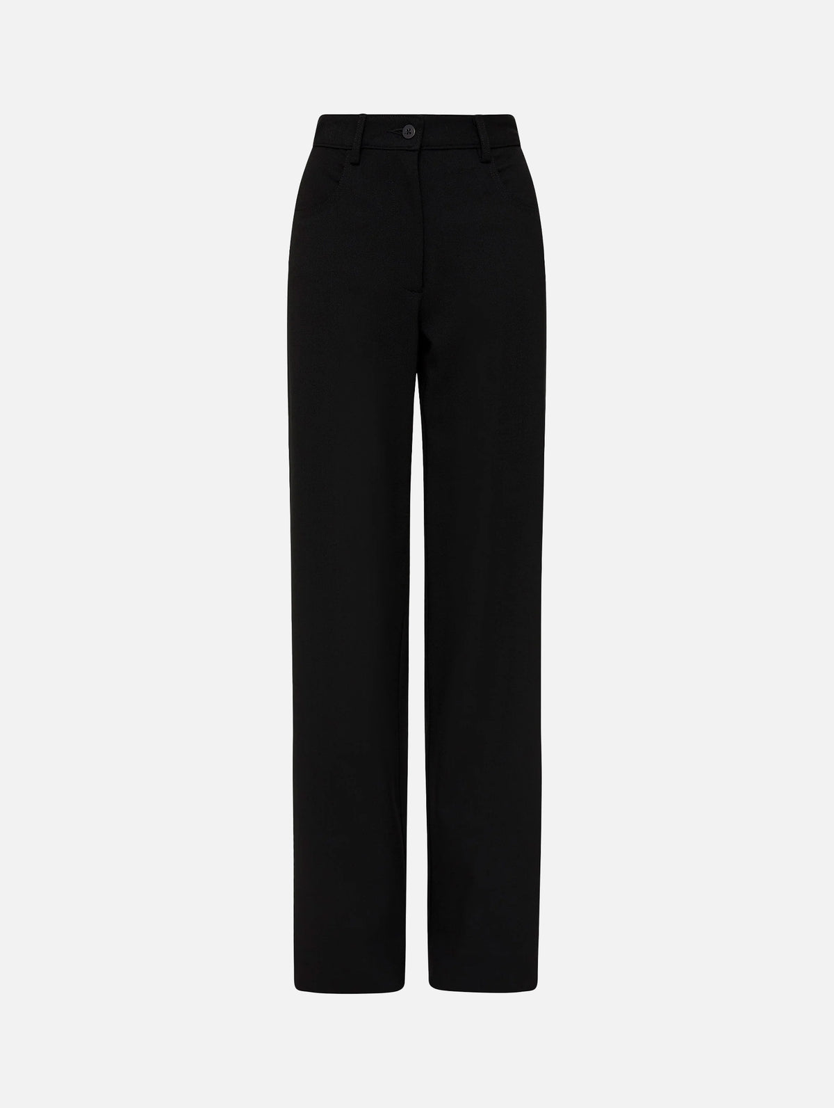 Relaxed Crepe Pant in Black
