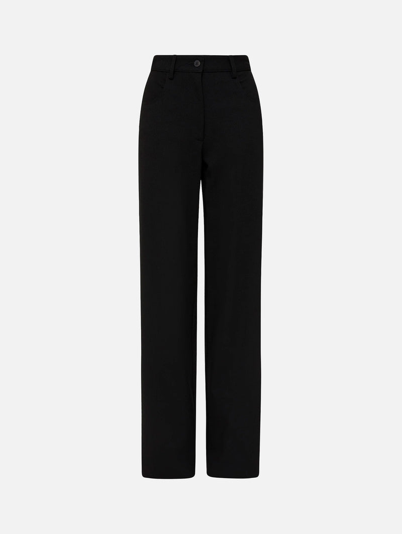 Relaxed Crepe Pant in Black