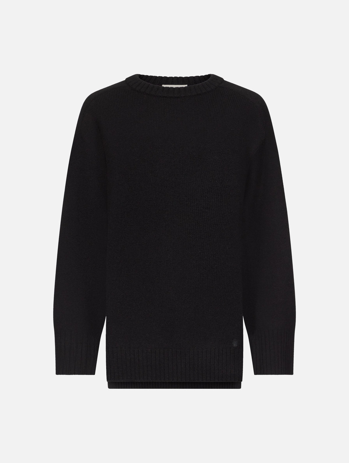 Safi Wool Long Sweater in Black