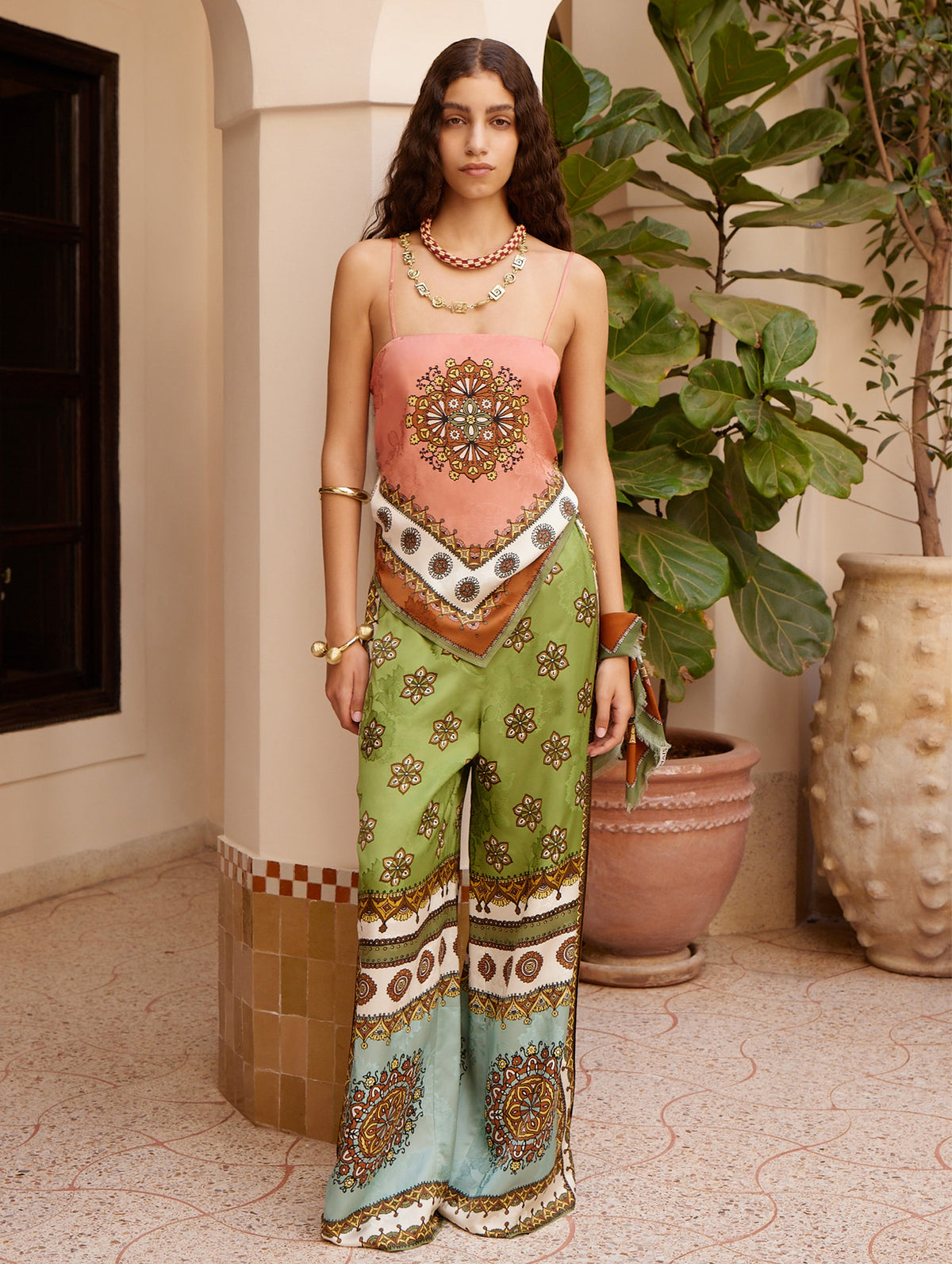 Contina Scarf Top in Multi