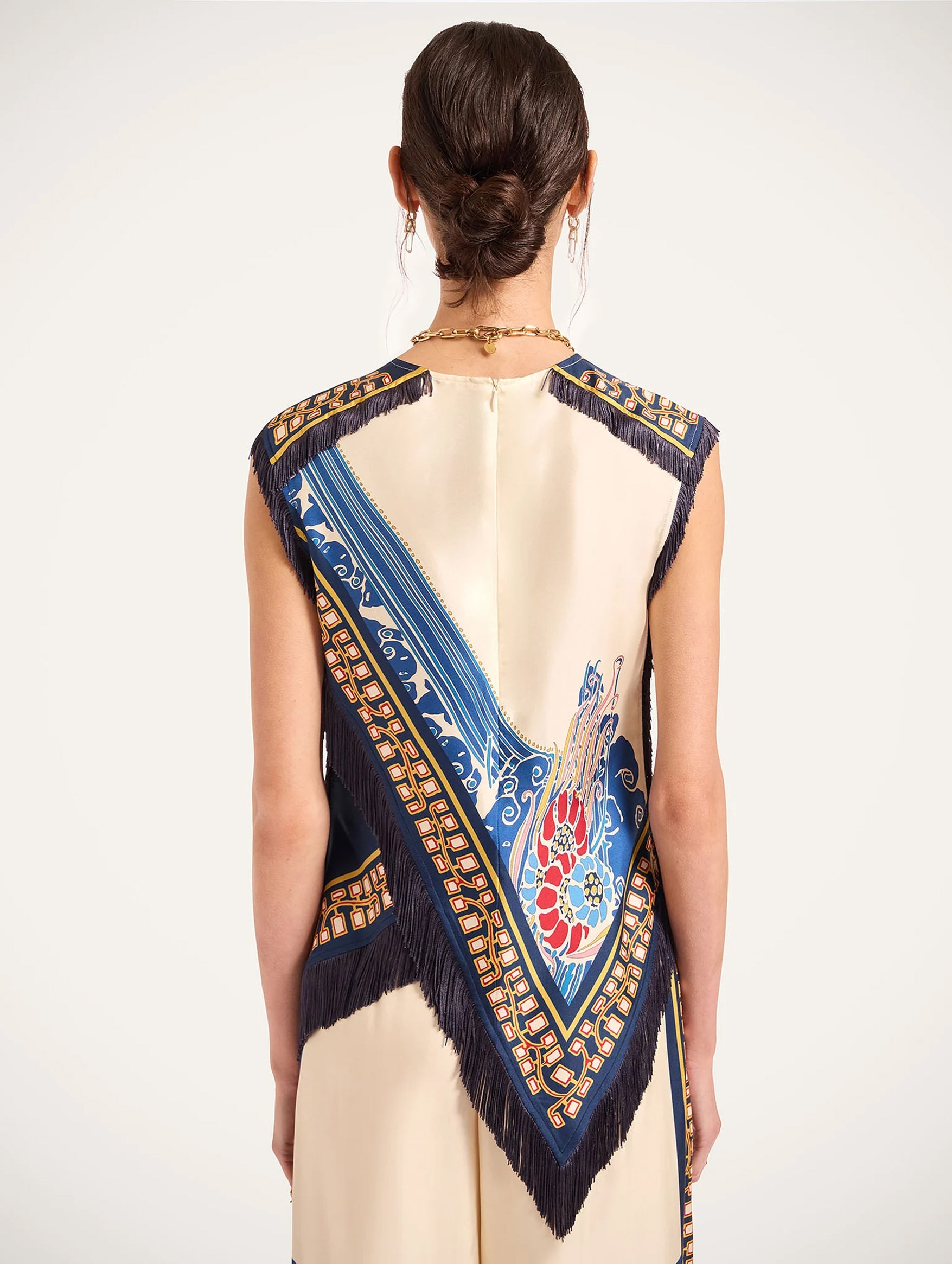 Scarf Top in Lemuria Placée