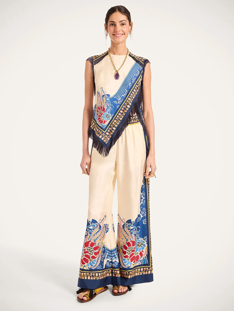 Scarf Top in Lemuria Placée