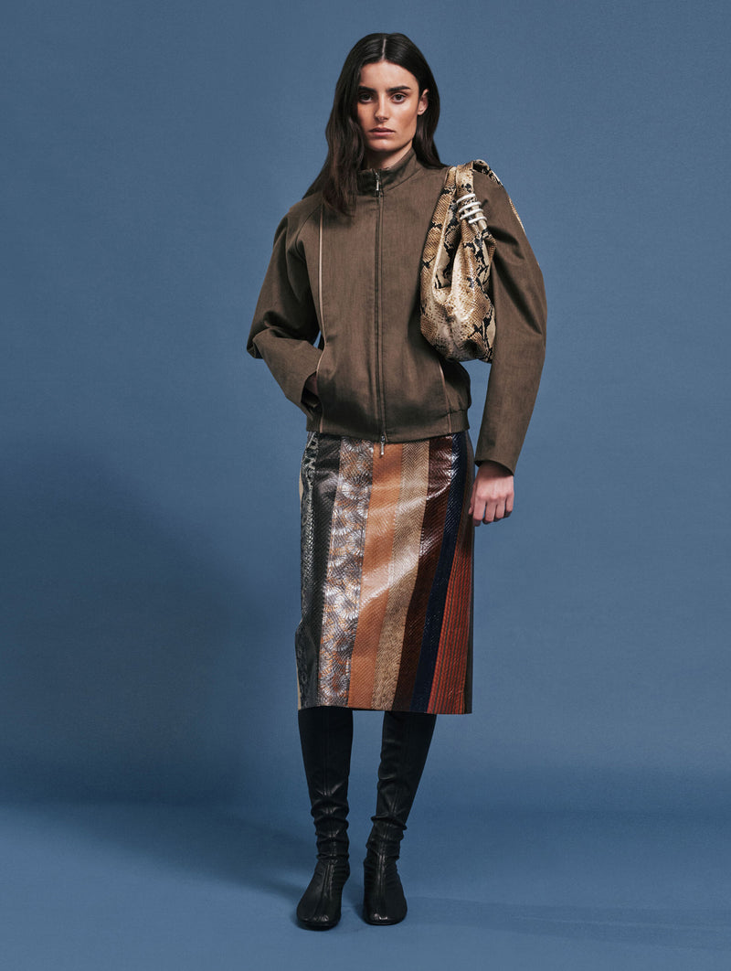 Deia Tote Bag in Serpent