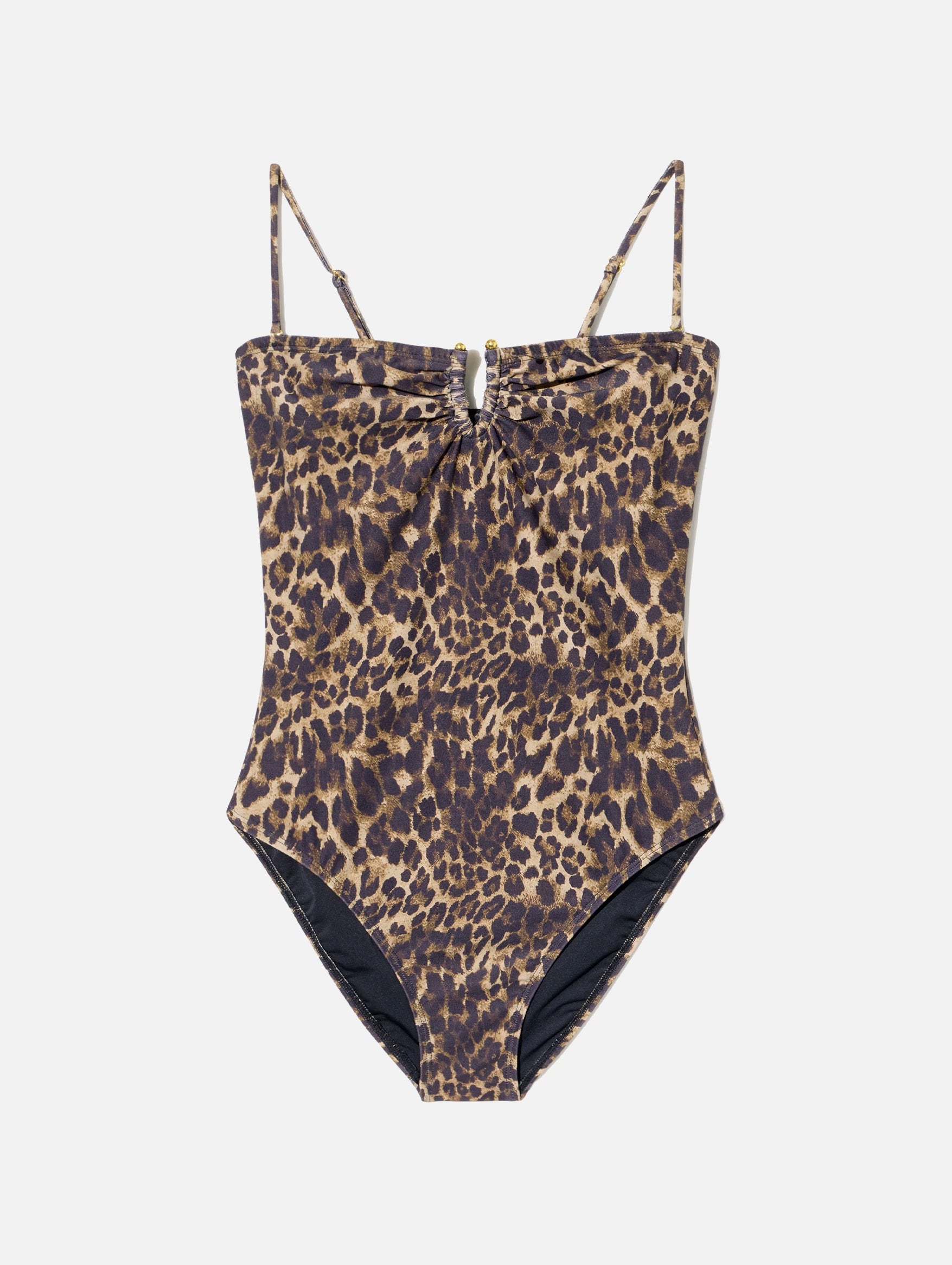 One Piece Bathing Suit in Leopard Print