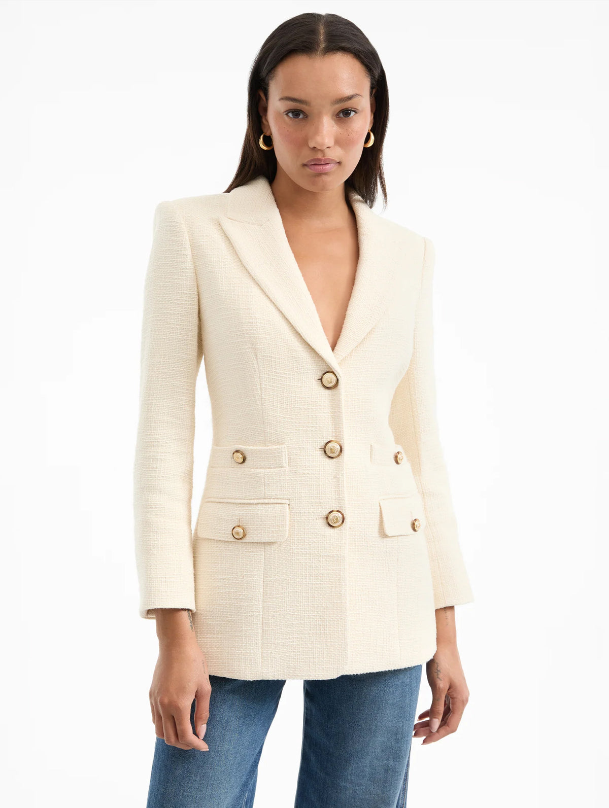 Terre Dickey Jacket in Ecru