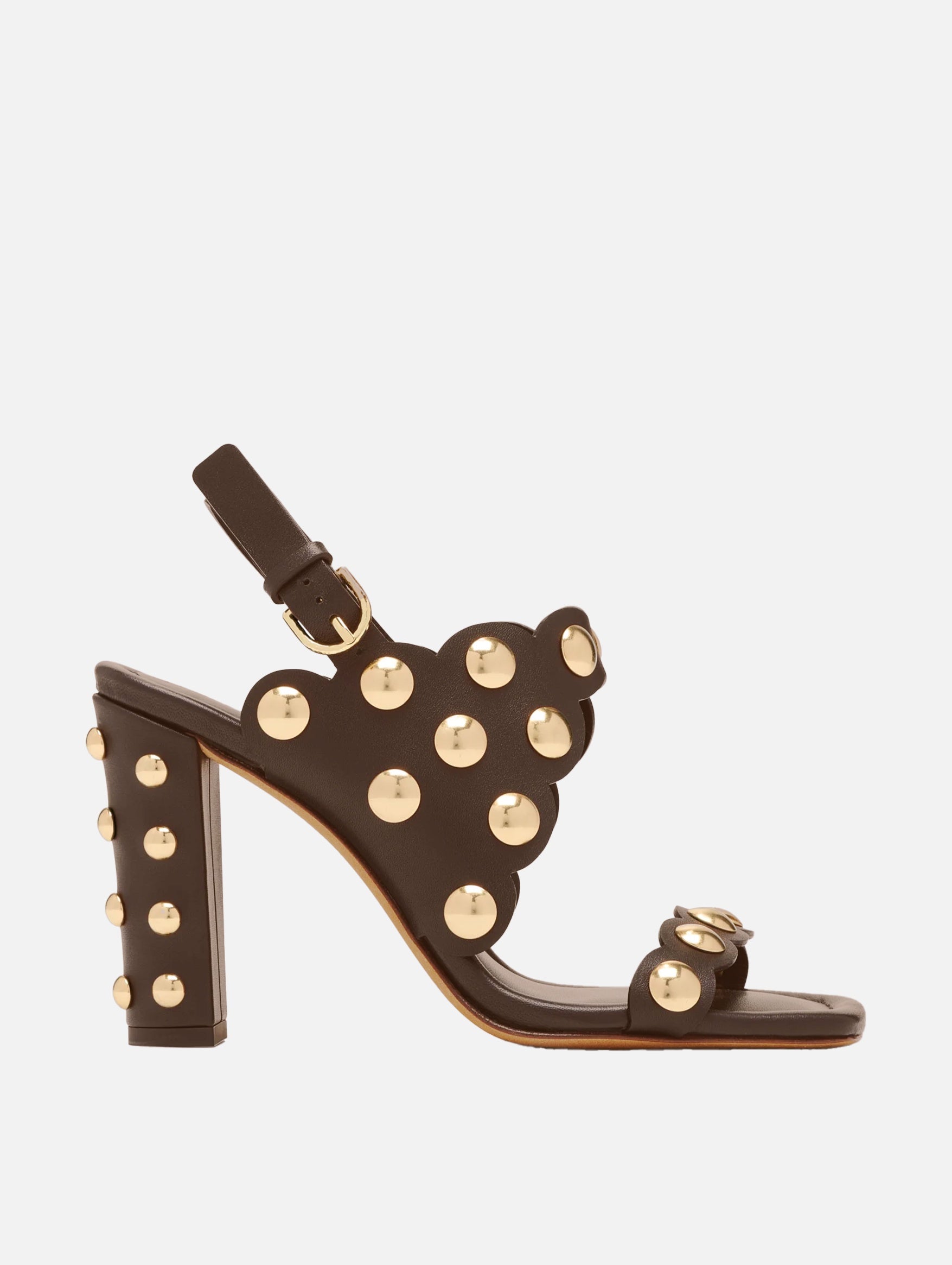 Vendome Studded High Heel in Sequoia