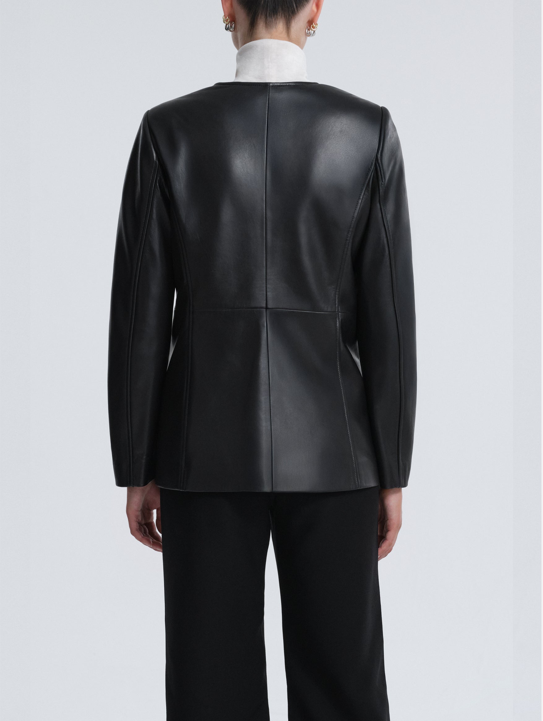 Vernes Leather Jacket in Black