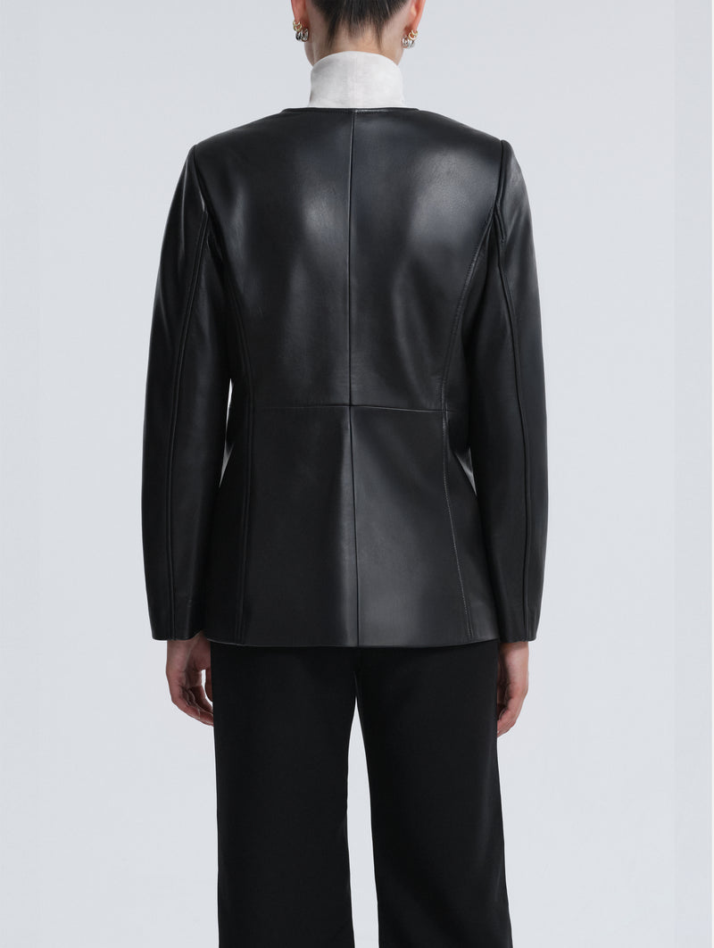 Vernes Leather Jacket in Black