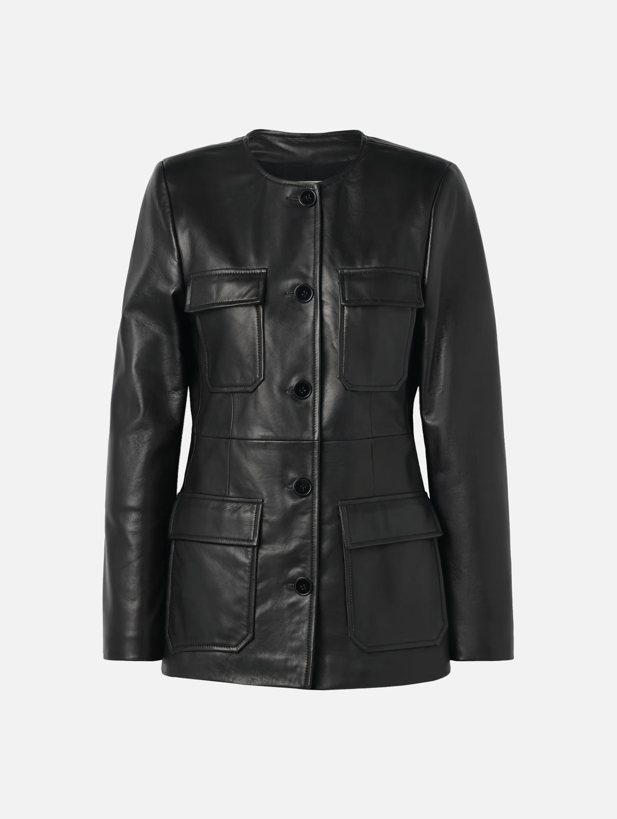 Vernes Leather Jacket in Black