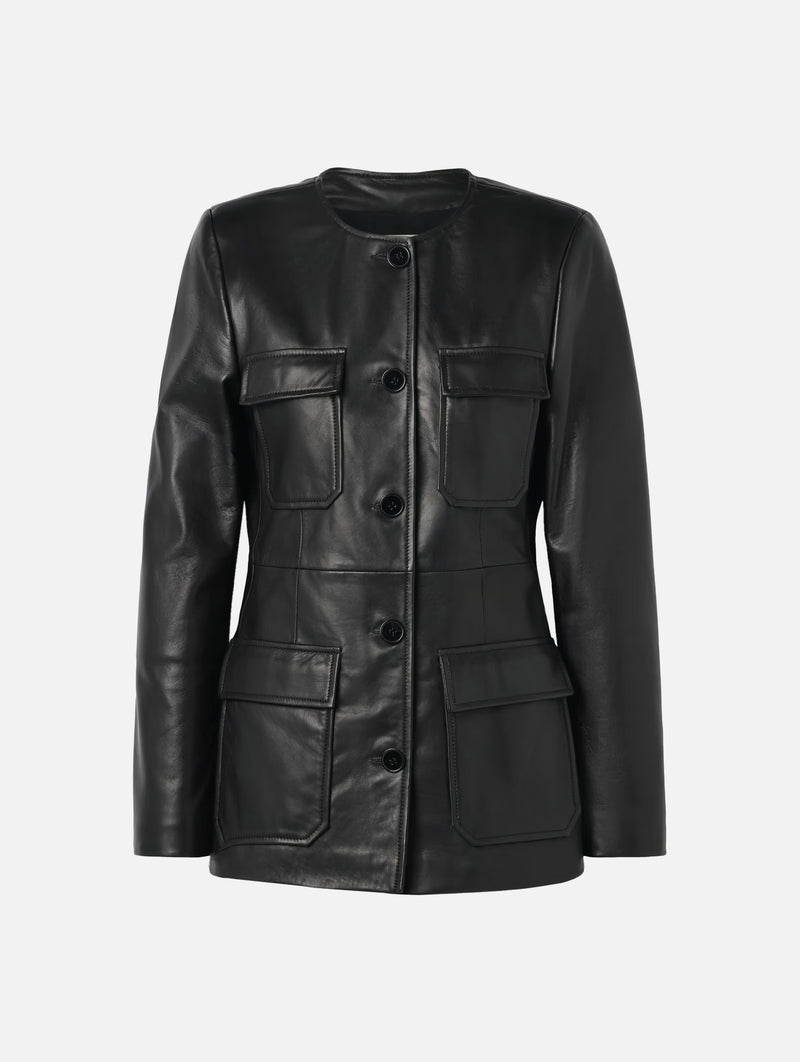 Vernes Leather Jacket in Black