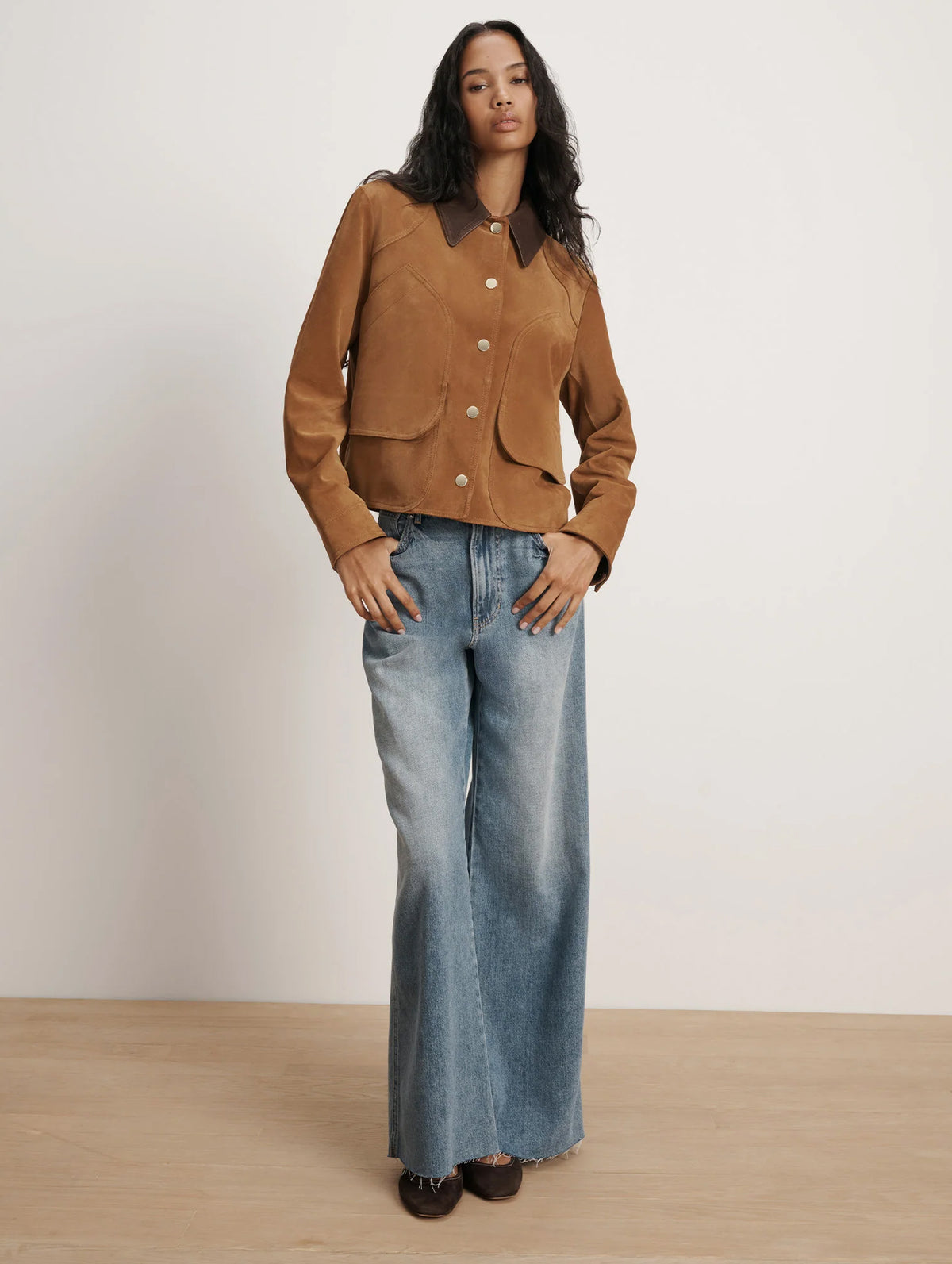 Walters Cropped Barn Jacket in Whisky