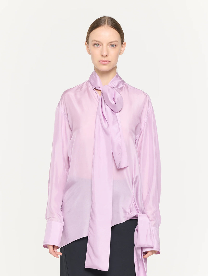 Haboutai Silk Shirt in Wisteria