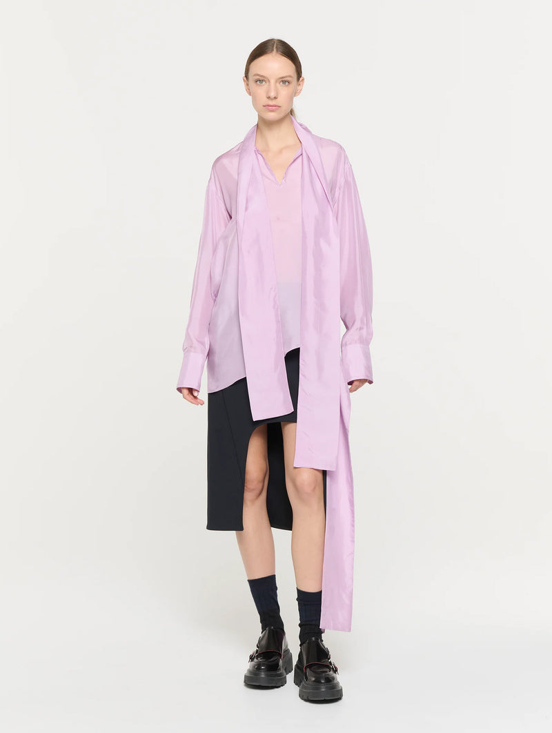 Haboutai Silk Shirt in Wisteria